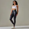 Women's Leggings High Waist Women Leather Leggings Pu Sexy Pencil Pants Fitness Leggings Casual Tights Large Size Windproof Pantnes Female Y240508