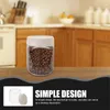 Storage Bottles 2 Pcs Airtight Jars Glass Sealed Grains Kitchen Canisters Food Containers Lids Coffee Bean Dried Fruit Multigrain Tank