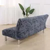 Couvre-chaises Easy Install Stretch Souple Sonfa Cover sans accoudoir pliant Fundas de Armless Couch pour le salon