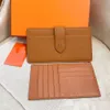 Women's Purse Fashion Designer H Credit Card Holder Genuine leather wallet Button Mini Wallets Coin Cash Pocket Casual Handbag Comes with Box Dustbag