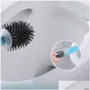 Toilet Brushes Holders Sile Brush For Wc Accessories Add Detergent Wall-Mounted Cleaning Tools Home Bathroom Sets Drop Delivery Ga Dhcoz