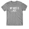 Men's T Shirts Pure Cotton Unisex Shirt My Wife Is Psycic Gift Funny Joke Artwork Tee