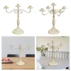 Titulares de vela Metal Candlestick Pillar Holder Candelabrum Ornament Stand para