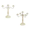 Titulares de vela Metal Candlestick Pillar Holder Candelabrum Ornament Stand para