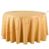 Bord trasa 10st Jacquard randig rund bordsduk röda guld vita täcker fyrkantiga linne bröllopsfest el matdukar