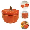 Candele portataio 1pc Pumpkin Candele Contenitore Decorazione da tavolo arancione arancione