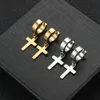 2024 Fashion Boutique Lady Stainless Steel Cross Earrings Jewelry Pendant