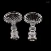 Kandelhouders vintage Franse Noordse stijl transparante kristal kandelaar glas romantisch diner bruiloftsfamilie decoratie