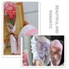 Geschenkomschakeling 10 PCS Transparante bloemenverpakkingszak Waterdichte cellofaan Kraft Paper Bouquet Cover Packaging Valentijnsdag