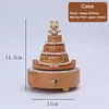 Figurine decorative Regali Musicale Music Music Box Wooden Box 10 Tipi a tema a mano.