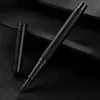 Hongdian Black Forest Metal Fountain Poll Black Ef / F / Bent Nib Beautiful Texre Texture Writing Ink Pen for Business Office 240425