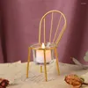 Candle Holders European-style Metal Crafts Seat Holder Decoration Creative Home Living Room Light Dinner Table