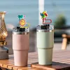 Other Home Decor Summer Theme St Er For Cups Reusable Sile Ers Tumbler Accessories Topper Compatible With Lid And Protectors Caps Drop Otgh7