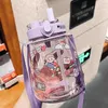 Bottiglie d'acqua 1300 ml Bottiglia per bambini Big Belly Waters Cup con Straw Portable Student che trasporta un regalo sportivo all'aperto