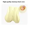 Pillow Office Chair Back Seat Plaid Memory Foam Waist Orthopedic Relief Lower Pain