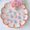 Haarzubehör 40pcs/Los Baby Girl Hair Accessoires süße Blumen Süßigkeiten Baby Elastizität Haar Bindungs Bindungen Schwanzhalter Kinder Mädchen Haarseile Gummi -Band