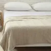 Battaniyeler Regina Marka Kış Sonbahar Dalga Şerit Battaniye Kısa Beyaz Bej Kahverengi Kahverengi Yatak Yatak için Sıcak Giyilebilir Giyilebilir Çekyeler