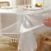 Table Cover Water-resistant Pvc Table Cloth for Dining Kitchen Easy to Clean Rectangle Transparent Tablecloth for Tables 240514