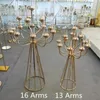 Candlers 4pcs Metal Candelabra Stands Table de mariage Centres de table Route Child