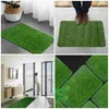 Carpets Fake Grass Front Door Mat Entrance Floor Outdoor Waterproof Rug Carpet Welcome Rubber Artificial Turf Green Wet