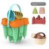 Sand Play Water Fun Sand Toy Set Creative Childrens Pyramid Castle Sand Model Fun Outdoor Game Beach Boys and Girls AccessoriesL2405