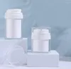 Förvaringsflaskor 100 g vit plast akryl burk kruka tennkant essens fuktkräm gel foundation lotion toner hudvård kosmetisk förpackning