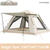 テントとシェルターSwolf Outdoor Fuly Automatic Tent 5-8 People Beachクイックオープン折りたたみキャンプデュアルレインプルーフ1ベッドルームQ240511