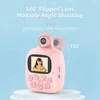 Kids Instant Print Camera Thermal Printer Video Recorder Portable Smart Digital Dual Lens Selfie Toys Birthday Gift 240509
