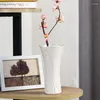 Vasen einfache Keramikkeramik Nordic Style Tischdekoration Porzellan für künstliche Blumen Home Wohnzimmerdekoration