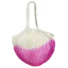 Handbag Tote Tie-Dye Bags Shopping Shopper Mesh Net Woven Cotton Pouch Long Handle Reusable Fruit Storage Bag Home Vegetables Organizer