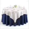 Table Cloth El Tablecloths Pure Color Round More Upscale Double Box_Kng2559