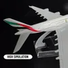 Escala 1 400 réplica de avião de metal Emirates A380 Airlines Boeing Airbus Modelo Diecast Aircraft Miniature Toy para meninos 240514