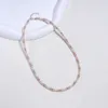Collares de cuentas 925 Collar de perlas de plata esterlina Collar de joyas para mujer Collar de perlas