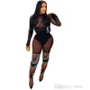 2024 New Jumpsuit Bodysuit Sexy Nightclub See Through Patchwork Mesh Jumpsuits For Women Long Sleeve Cut Out Skinny Pants Onepiece Rompers Overalls Outfits