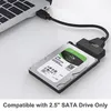 Cable adaptador SATA a USB 3.0 para transferencia de datos HDD/SSD de disco duro de 2.5 pulgadas, soporte de convertidor de disco duro externo UASP
