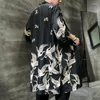 Roupas étnicas yukata haori homens japoneses longos quimono cardigan samurai costume jaqueta masculina