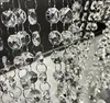 Figurine decorative da 10 m fili di ghirlanda in cristallo acrilico a sospensione del lampadario gemma catena di perline da 14 mm ottagone chiaro prisma diamanti