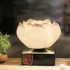 Lampy stołowe Kreatywne chińskie sztuka retro lotos lampa salonu nocna sypialnia ciepła dekoracja