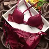 Bras Sets Womens Lace Push Up Front Button Bra Set 32-36B XW