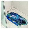 Коврики для ванны 35x70 см. Ocean World Pvc Pvc Antipl Douche Mate Mate Demple Pad Pad Tapete Banheiro Antiderrapante Tappetino Doccia 230921 Dr Dhgnv