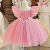 Mädchenkleider Neugeborene Mädchen Kleid Hochzeit Abschlussballkleider für Mädchen 1-5 Jahre Kinder Geburtstag Prinzessin Kleid Kind Taufe Party Kleidung Y240514