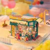 Архитектура/DIY House Rolife Dollhouse Rainbow Candy House DIY Миниатюрный дом для детей девочки Рождество подарки 3D деревянная головоломка смешные творческие игрушки