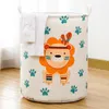 Laundry Bags Basket Cotton Folding Bathroom Dirty Hamper Organizer Bucket Large Capacity Home Storage For Kids Clothes
