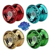 Yoyo 4-Color Professional Aluminium Metal Yoyo Adequado para crianças e para iniciantes metal Yoyo Adequado para crianças e adultos com acessórios Yoyo Toys and Gifts