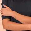 ETS Pavoi 14K vergulde kralen Cubaanse kubieke zirkonia imitatie diamant station oneindige kettingarmband voor vrouwen |verstelbare kettingarmband