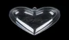 50pcslot hjärta prydnad klar plasthjärta gåva godis bollbox för julfestdekorationer 65mm80mm100mm Y2009032058144