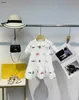 Top Baby Jirt Cartoon Match Impring Princess Robe Taille 100-160 cm Kids Designer Vêtements Summer High Quality Girls Partydress 24Pril