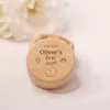 Party Favor Personalised First Curl Baby's Lock Of Hair Keepsake Box Engraved Wooden Trinket Christening Baby Shower Gift