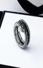 Stainless Steel snake Band Rings for Women Men jewelry Hip pop Silver Ring with box3866050