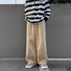 Pantaloni da uomo uomo gamba larga in giapponese donna casual pantaloni cargo harajuku model gzzasche abbigliamento di alta strada